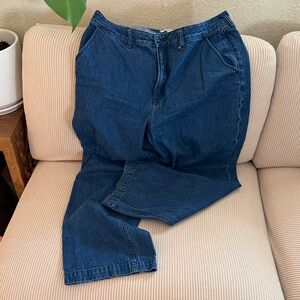 Abercrombie & Fitch Relaxed Fit Dark Blue Jeans